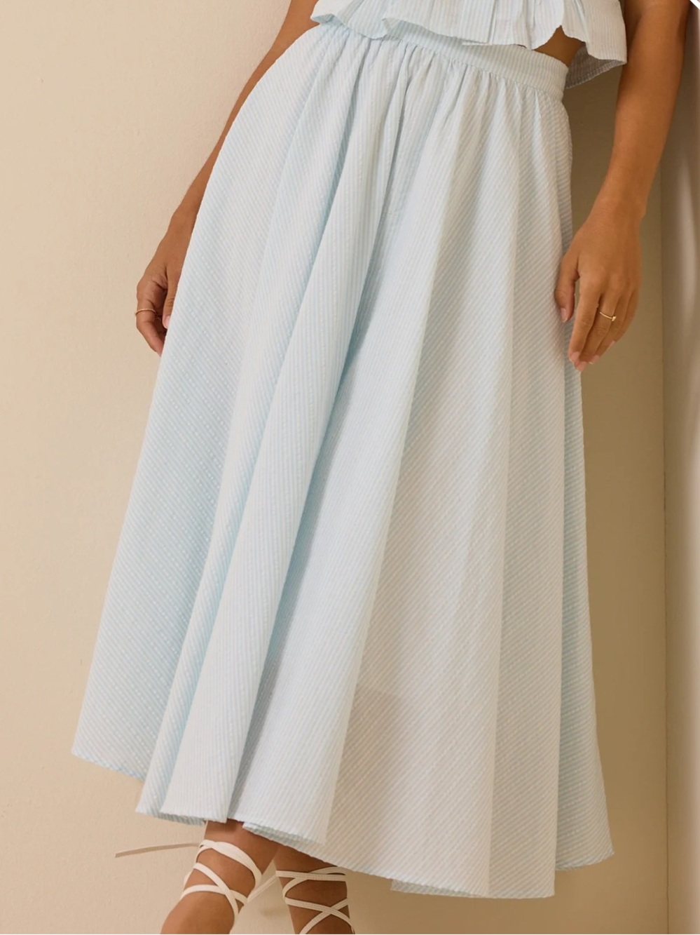 Altard State Stripe Midi Skirt